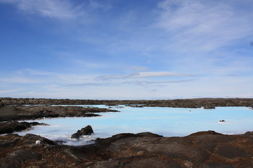 Fototapeta na wymiar A scenic view of the Blue Lagoon in Iceland