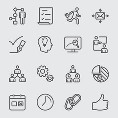 Workflow line icon