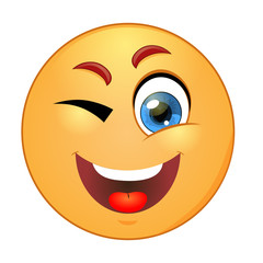 Winking emoticon