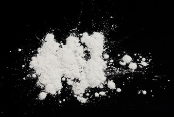 white powder