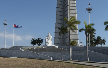 Kuba, Havanna; Platz der Revolution, Jose Marti Denkmal.