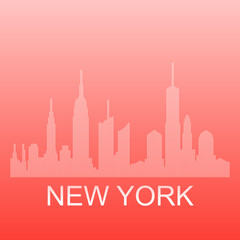 Obraz premium Technology image of New York. The concept vector illustration eps10. Abstract background.