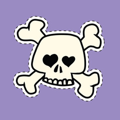 Skull and bones heart of the orbit