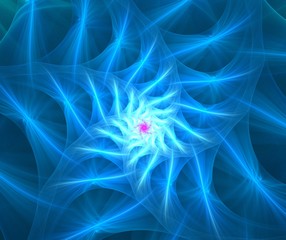 abstract spiral fractal computer generated image