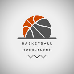 Basketball tournament logo