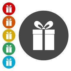 Gift boxes - silhouettes of gift boxes 