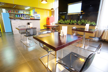 Interior of a restaurant
