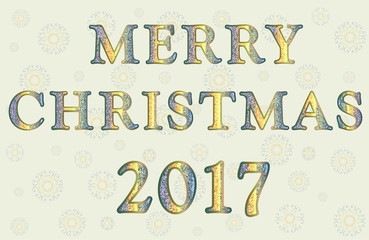 Greeting with Merry Christmas