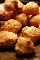 French gougeres cheese puff choux