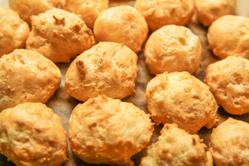 French gougeres cheese puff choux