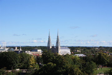 Fototapeta premium Blick auf Notre-Dame Cathedral Basilica-Ottawa