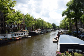 Naklejka premium Gracht in Amsterdam