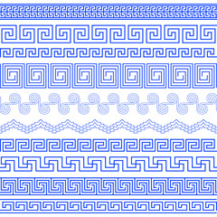 Set of brushes to create the Greek Meander patterns and samples