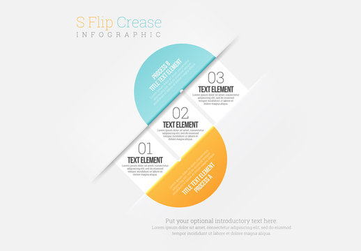 Off-Axis Split Circle Infographic