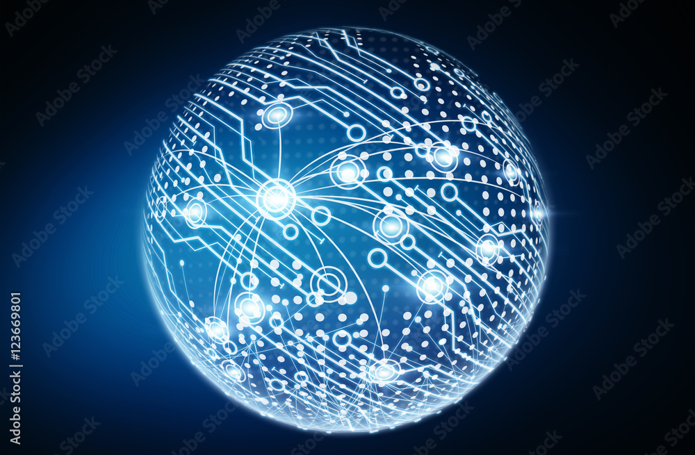 Poster digital data network interface