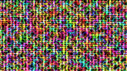 The multi-colored network, abstract composition
