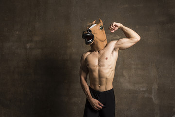 fitness horseface training something muscles