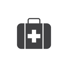 First aid icon vector, solid logo illustration, pictogram isolated on white