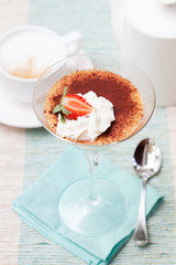 Tiramisu, traditional Italian dessert 