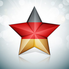 Germany flag star illustration