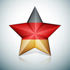 Germany flag star illustration