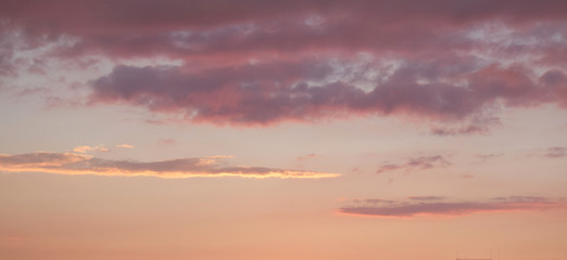 The sky at sunset.