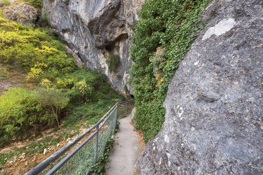 Gorge “La Yecla” in Burgos, Spain.