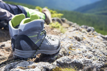 Fototapeta premium Hiking boots