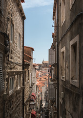 Obraz premium Alleyway in the old town of Dubrovnik, Croatia