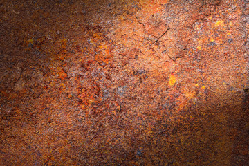 Rusty metal texture or rusty metal background. Grunge retro vintage of rusty metal plate for design with copy space for text or image.