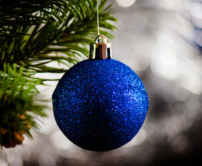 Christmas toy on the Christmas tree. 
