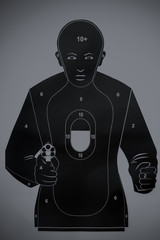 Human silhouette Shooting target