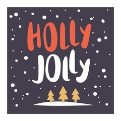 Fototapeta premium New Year greeting card design