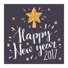 Fototapeta na wymiar New Year greeting card design