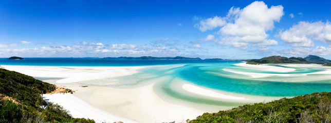 Panorama Whitsunday Island from the Whithaven Beach, Australia