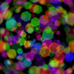 Abstract colorful bokeh design effects illustration pattern background