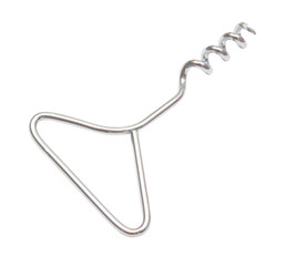 Corkscrew isolated on white background