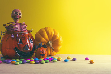decor of halloween retro vintage