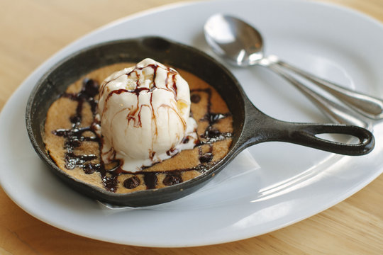 Cookie Skillet With Ice Cream