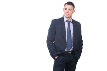 Handsome young businessman