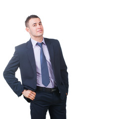 Handsome young businessman