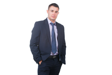 Handsome young businessman