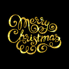 Merry christmas lettering