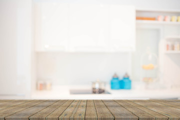 Blur Kitchen Room of The Background