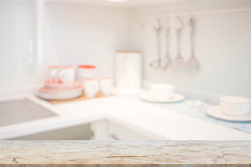 Blur Kitchen Room of The Background