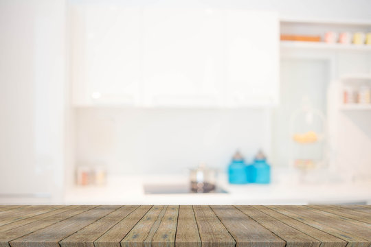 Blur Kitchen Room of The Background