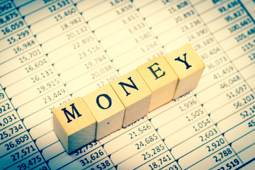 MONEY on spreadsheet