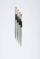 makeup brush and cosmetics