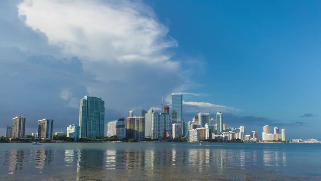 Downtown Miami, Florida Skyline Day Timelapse