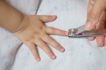 cutting baby nails